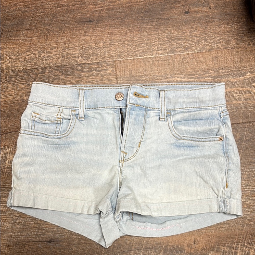Old Navy Boyfriend Faded Blue Jean Shorts size 4